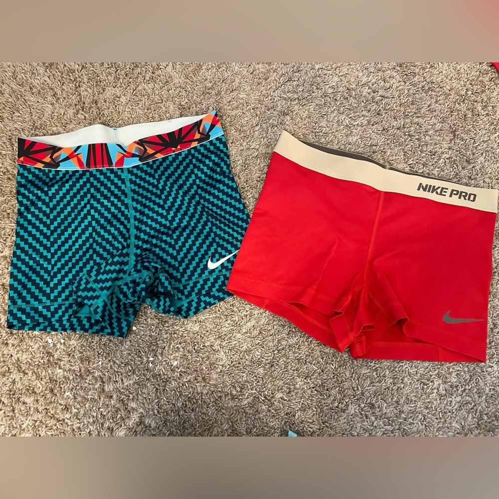 2 pair of Nike bike shorts